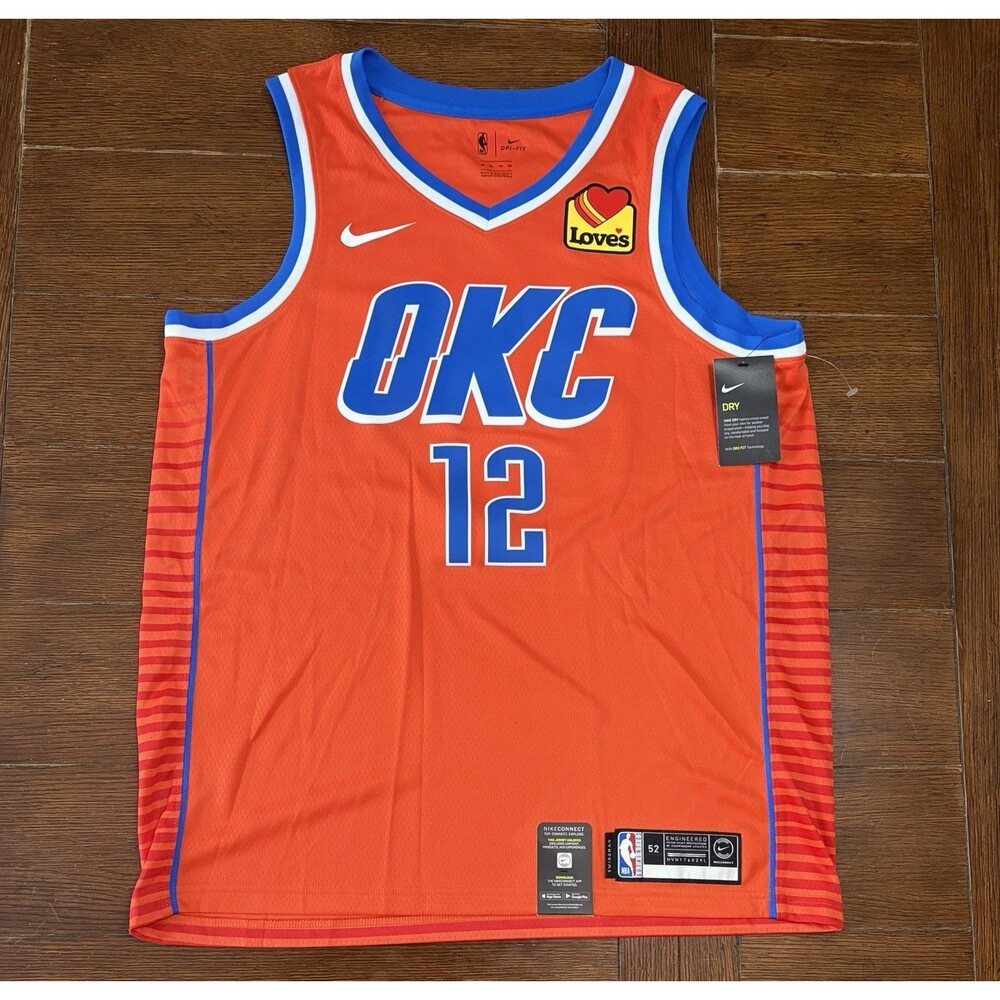 Nike Steven Adams Oklahoma City OKC Thunder LOVES Swingman Jersey Mens XL 52 NWT